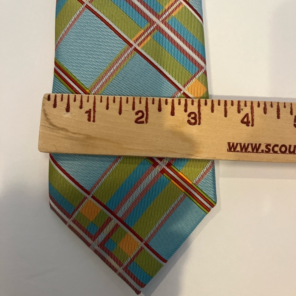 Men’s Tie 100% Silk Hand Made Spring Colors Easter Brand - Twenty Dollar Tie - Picture 3 of 8